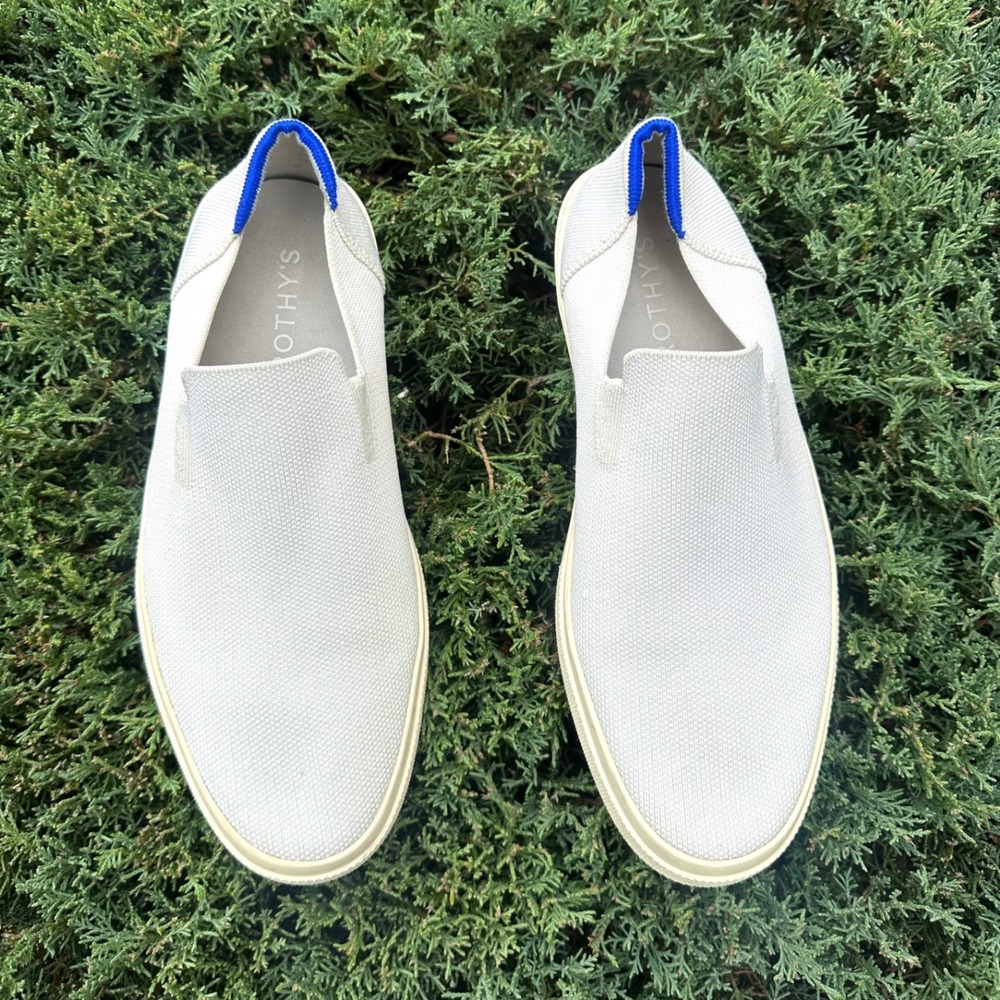 Rothy's The‎ Original Slip On Sneaker Unisex Size M10 W11.5 White Shoes